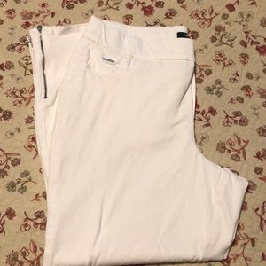 Nine West Pull On Skinny Crop Zipper Ankle EUC